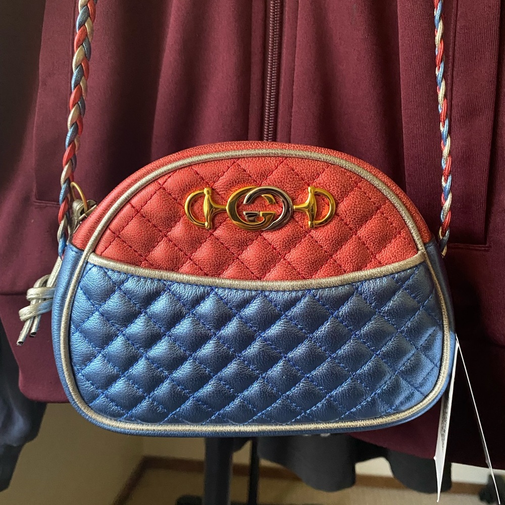GUCCI - Nappa Trapuntata Mini Zumi Dome Shoulder Bag EUC